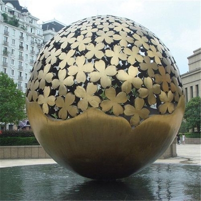 Polishing Outdoor Pool Stainless Steel Mirror Sculpture Welcome To Figure