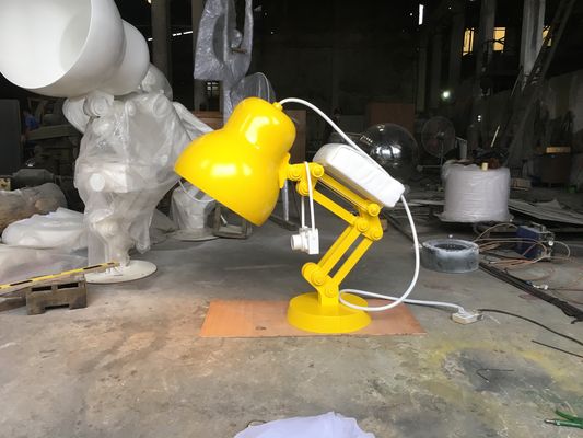 Lampa Outdoor Decor Statues Paint Yellow Small Outdoor Statues Desk Interior Decoration